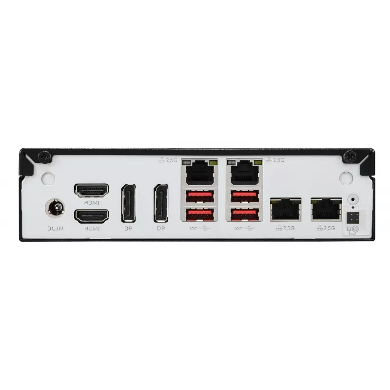 Shuttle Slim AI PC DN11H7 Intel Core Ultra 7 155H, Intel Arc graphics, 2xHDMI, 2x DP, 4x 2.5 Gbit LAN, VESA, 24/7 permanent operation