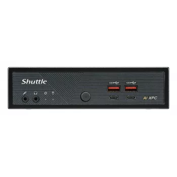 Shuttle Slim AI PC DN11H5 Intel Core Ultra 5 125H, Intel Arc graphics, 2xHDMI, 2x DP, 4x 2.5Gbit LAN, VESA, 24/7 permanent operation