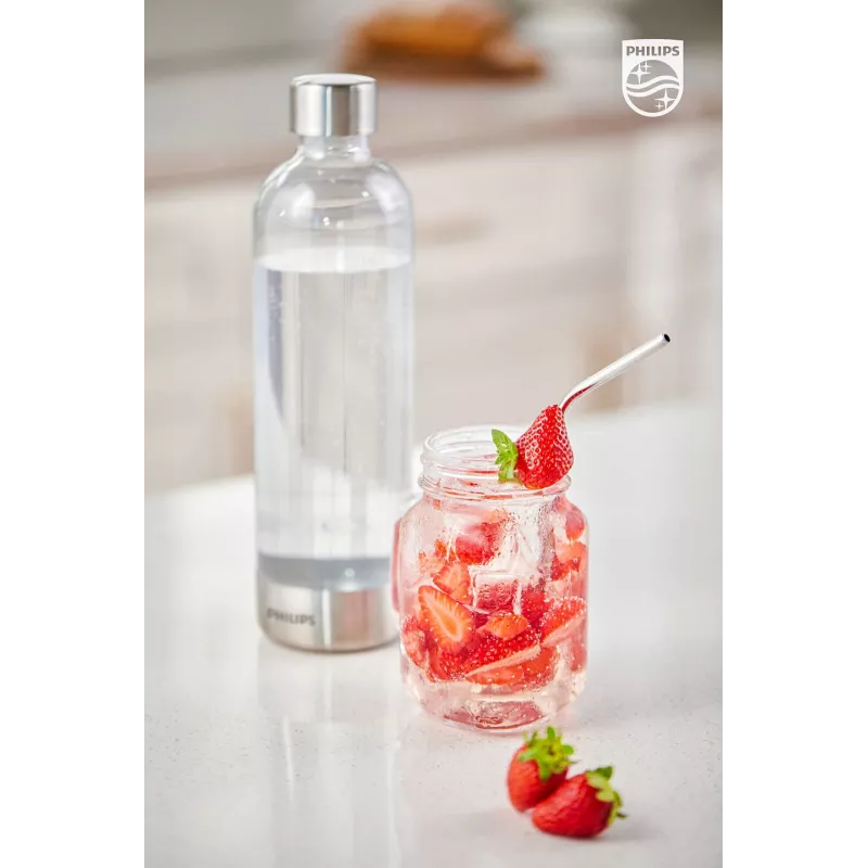 Philips ADD912/10 drinking bottle Daily usage 1000 ml Polyethylene terephthalate (PET), Stainless steel Stainless steel, Transparent