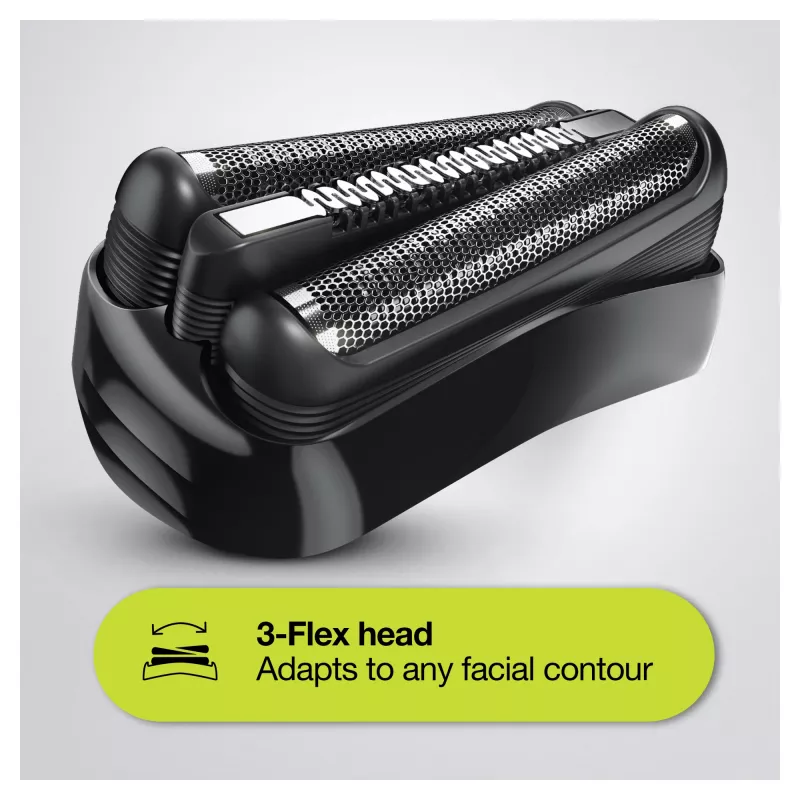 Braun Series 3 Shave&Style 300BT Electric Shaver, Razor for Men, Black/Volt Green