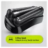 Braun Series 3 Shave&Style 300BT Electric Shaver, Razor for Men, Black/Volt Green