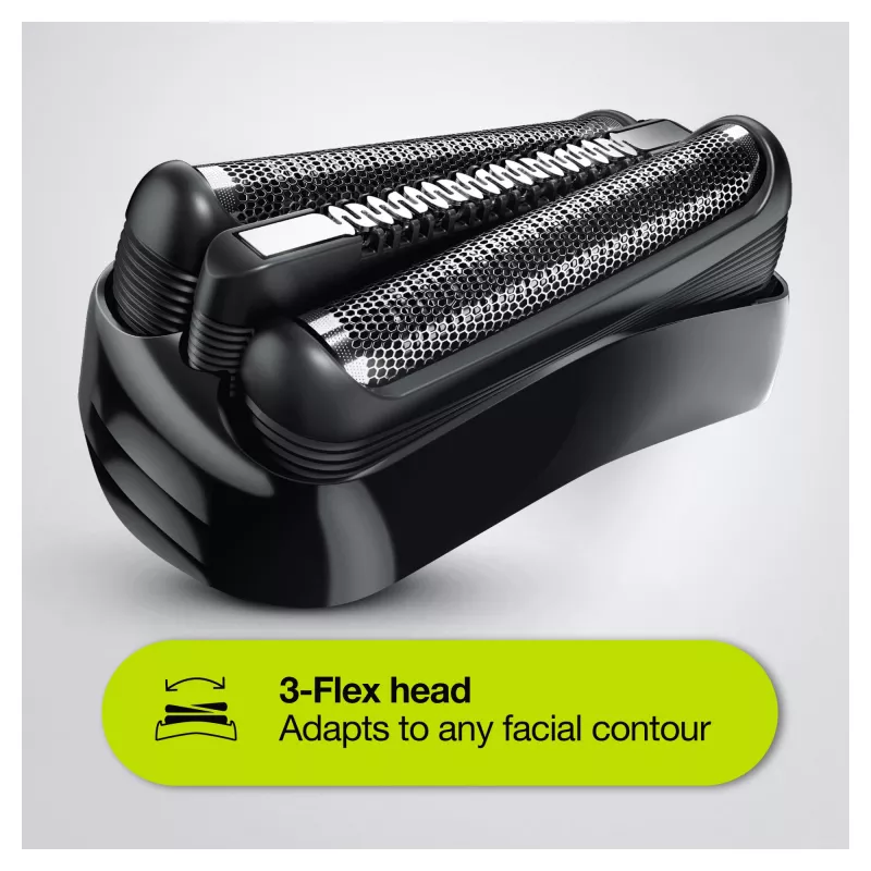 Braun Series 3 Shave&Style 300BT Electric Shaver, Razor for Men, Black/Volt Green