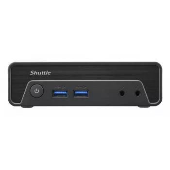 Shuttle Nano PC NE10N, Intel N 100, 1x HDMI, 1x DP, 6x USB, 1x LAN, fanless, 24/7 permanent operation, incl. VESA