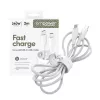 PanzerGlass empower™ by ® Racing 240W USB-C to USB-C Cable | USB 2.0 | 2M | Silver White