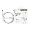 PanzerGlass empower™ by ® Racing 60W USB-C to USB-C Cable | USB 2.0 | 2M | Silver White
