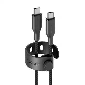 PanzerGlass empower™ by ® Racing 240W USB-C to USB-C Cable | USB 2.0 | 2M | Space Black