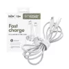 PanzerGlass empower™ by ® Racing 240W USB-C to USB-C Cable | USB 2.0 | 1.2M | Silver White