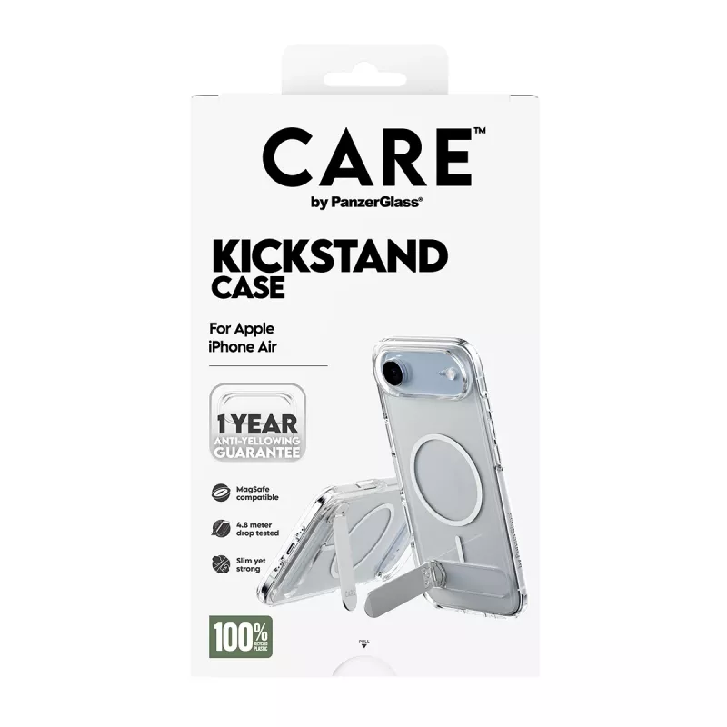 PanzerGlass CARE™ by ® Case Transparent w. Kickstand & MagSafe iPhone Air