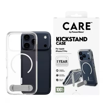 PanzerGlass CARE™ by ® Case Transparent w. Kickstand & MagSafe iPhone 17 Pro