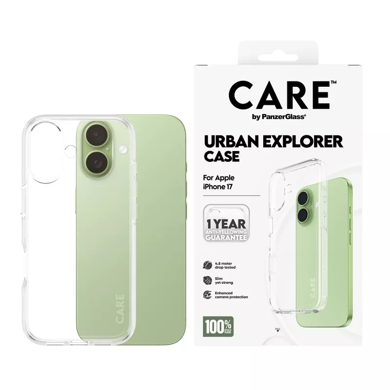 PanzerGlass CARE™ by ® Urban Explorer Case Transparent iPhone 17