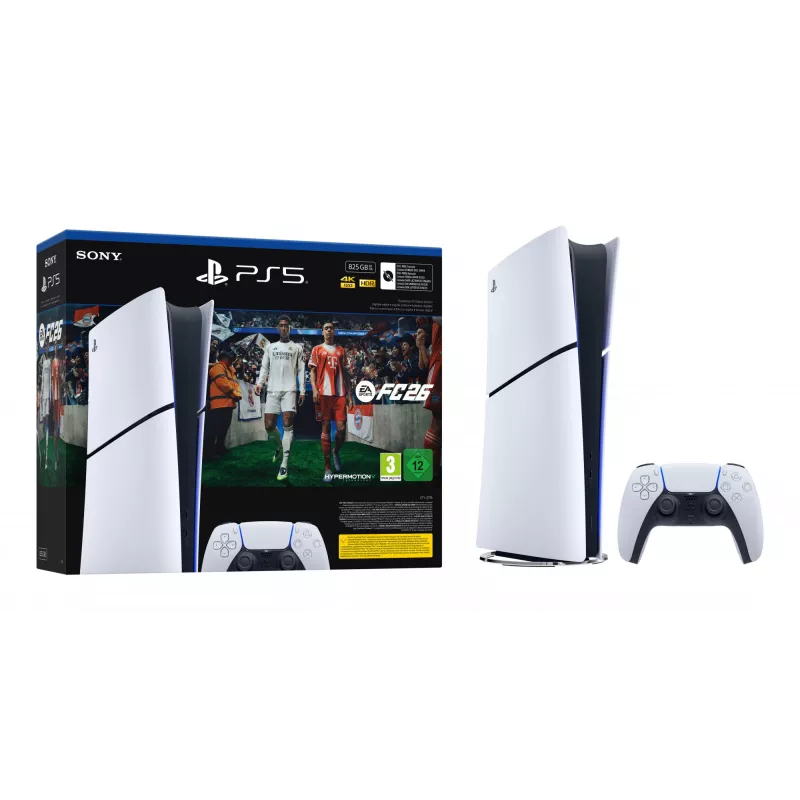 Sony PlayStation 5 Digital + EA Sports FC 26 Bundle 825 GB Wi-Fi Black, White