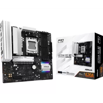 ASRock Motherboard A620AM Pro Rs AM5 AMD A620A 4 X DDR5 1 X HDMI 2.1 Tmds/frl 8g Compatible 1 X DisplayPort 1.4 With DSC mATX