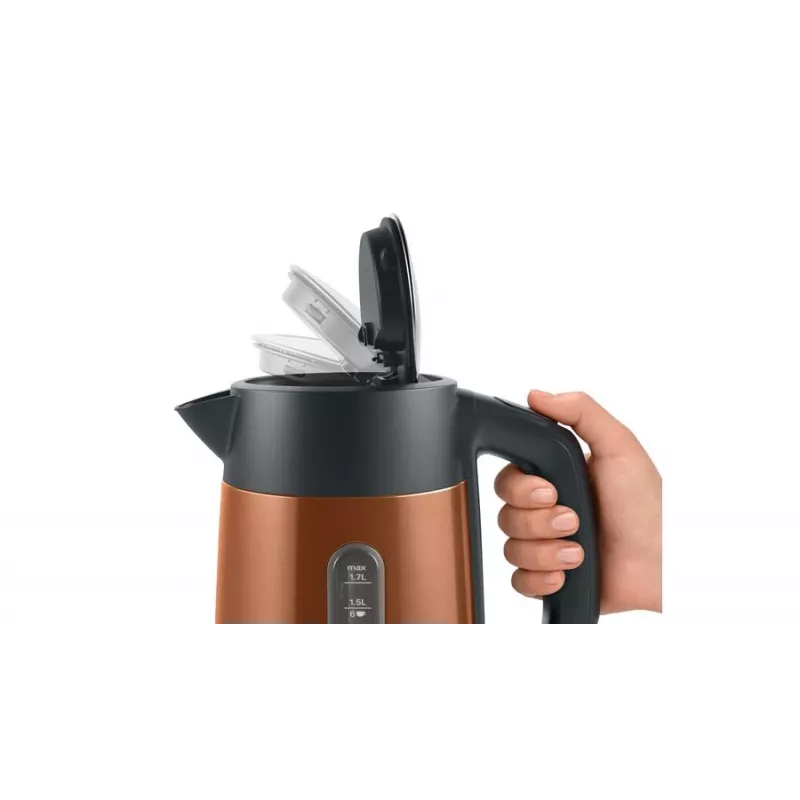 Bosch TWK4P439 electric kettle 1.7 L 2400 W Black, Gold