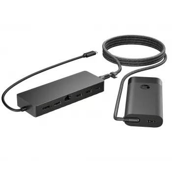 USB-C Hub and Laptop Charger HP 9H0H9AA#ABB Compact Design Versatile Connectivity