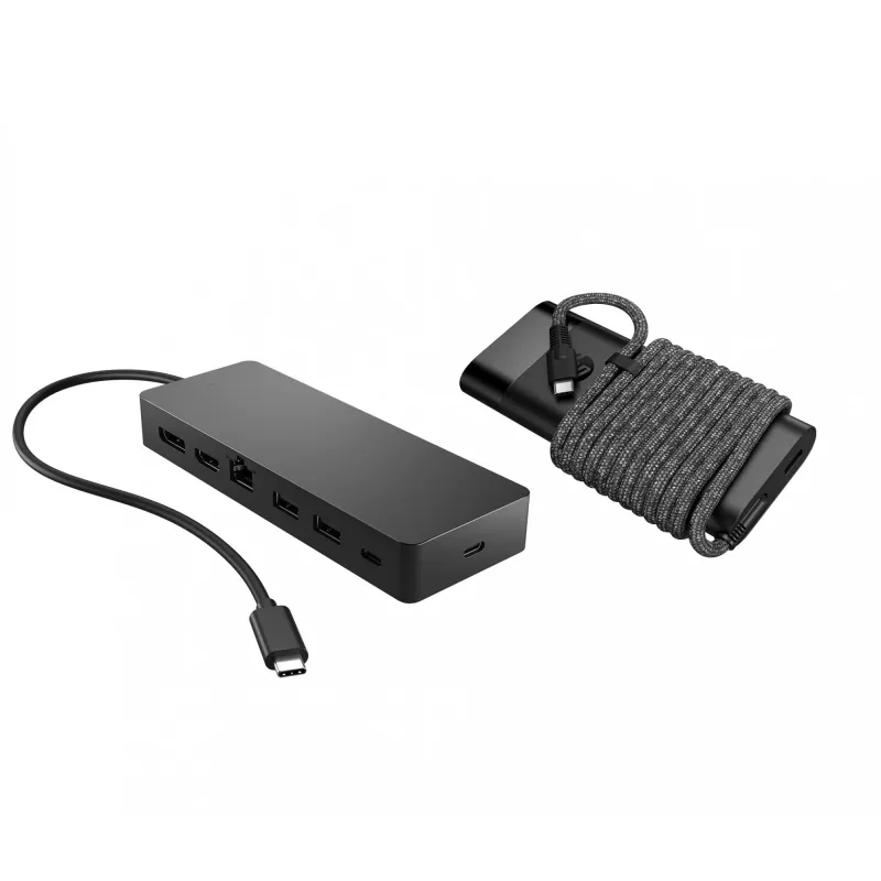USB-C Hub and Laptop Charger HP 9H0H9AA#ABB Compact Design Versatile Connectivity