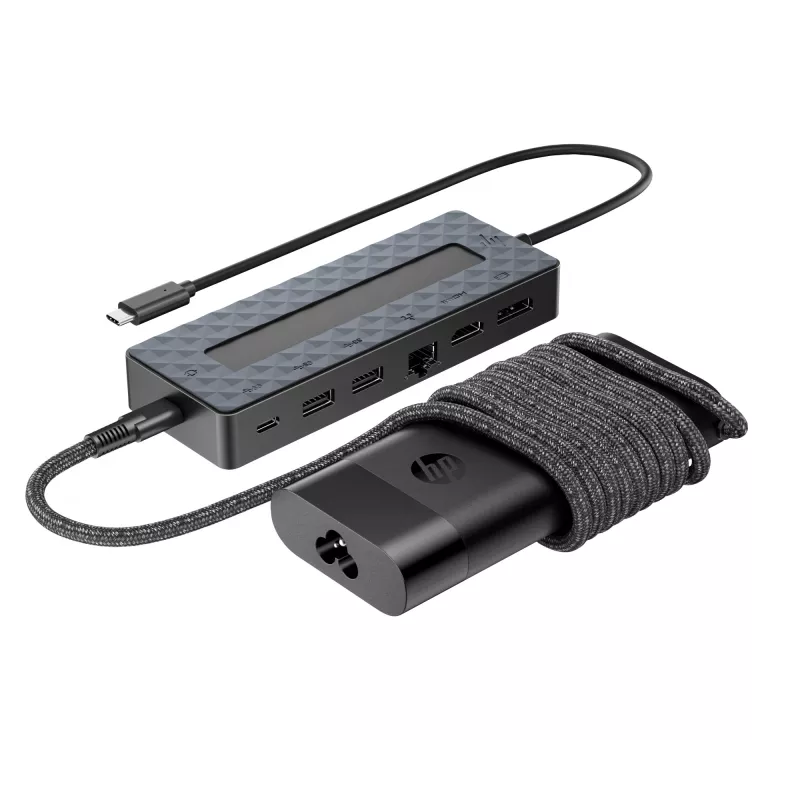 USB-C Hub and Laptop Charger HP 9H0H9AA#ABB Compact Design Versatile Connectivity