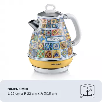 Electric kettle Ariete 2869/0P 1.7L 2200W Multicolour Yellow