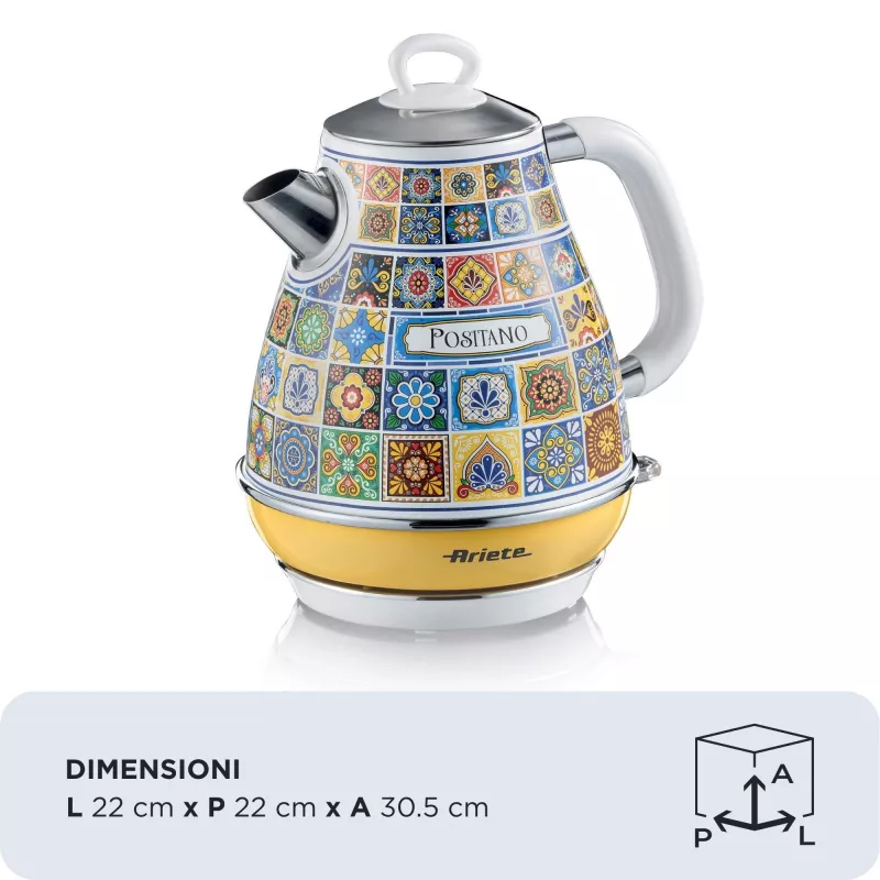 Electric kettle Ariete 2869/0P 1.7L 2200W Multicolour Yellow