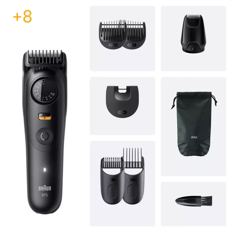 Braun BeardTrimmer 5 BT5560 beard trimmer Battery 40 2 cm Wet & Dry Black