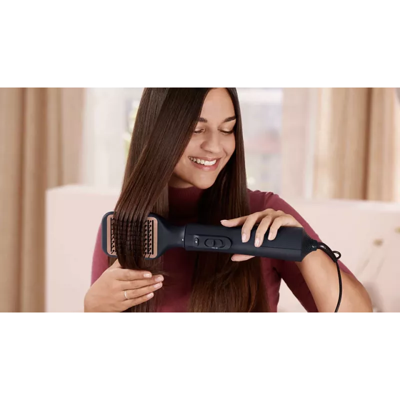 Hair styling kit Philips 5000 series BHA530/00 — hair straightener & curler, 1000 W, 3 heating levels, ionic, 5 attachments, 2 m cord, black