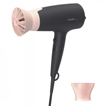 Philips 3000 series BHD350/10 Hair Dryer, DC, Black, Pink, Hanging ring, 1.8 m, 2100 W, 220 - 240 V