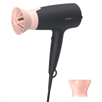 Philips 3000 series BHD350/10 Hair Dryer, DC, Black, Pink, Hanging ring, 1.8 m, 2100 W, 220 - 240 V