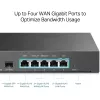 TP-Link SafeStream Gigabit Multi-WAN VPN Router, Ethernet WAN, Gigabit Ethernet, Black