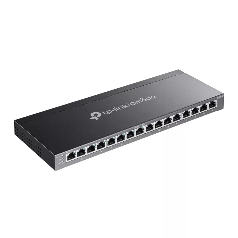 TP-Link Omada 16-Port Gigabit Smart Switch with 8-Port PoE+, Managed, L2/L2+, Gigabit Ethernet (10/100/1000), Power over Ethernet (PoE), Rack mounting