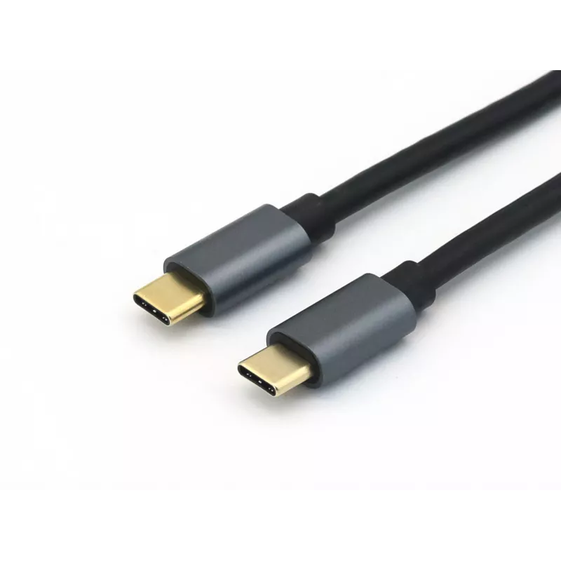 Equip USB 3.2 Gen 2x1 Type-C to C, M/M, 1.0m, 5A, 1 m, USB C, USB C, USB 3.2 Gen 1 (3.1 Gen 1), 10 Gbit/s, Black