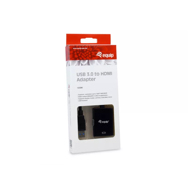 Equip USB 3.0 to HDMI Adapter, 3.2 Gen 1 (3.1 Gen 1), USB Type-A, HDMI output, 1920 x 1080 pixels