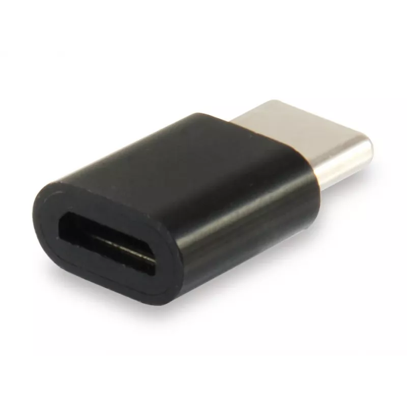 Equip USB Type C to Micro USB Adapter, USB C, Micro USB B, Black