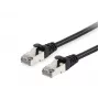 Equip Cat.6 S/FTP Patch Cable, 15m, Black, 15 m, Cat6, S/FTP (S-STP), RJ-45, RJ-45, Black