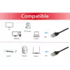 Equip Cat.6A F/FTP Slim Patch Cable, 2m, Black, 2 m, Cat6a, F/FTP (FFTP), RJ-45, RJ-45, Black
