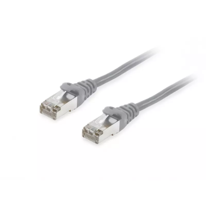 Equip Cat.6A S/FTP Patch Cable, 1.0 m, Grey, 1 m, Cat6a, S/FTP (S-STP), RJ-45, RJ-45, Grey