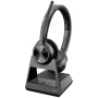 HP Poly Savi 7320 Office Stereo DECT 1880-1900 MHz Headset, Black, Mexico, Windows 10, Windows 11, MacOS, TCO, 185 mm