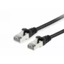 Equip Cat.6A S/FTP Patch Cable, Black, 0.15m, 0.15 m, Cat6a, S/FTP (S-STP), RJ-45, RJ-45, Black
