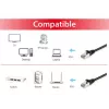 Equip Cat.6A S/FTP Patch Cable, Black, 0.15m, 0.15 m, Cat6a, S/FTP (S-STP), RJ-45, RJ-45, Black