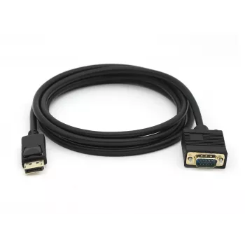 Equip DisplayPort Male to VGA (HD15) Male Cable, 2 m, VGA (D-Sub), DisplayPort, Male, Male, Straight