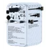 Verbatim Charge 'n' Travel 100W Universal Travel Adapter with retractable cable Blue