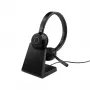 Jabra Evolve 65 TE - Link390a UC Stereo (Include Stand), Wired & Wireless, 20 - 20000 Hz, Office/Call center, 106.3 g, Headset, Black