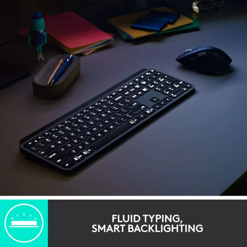 LOGITECH MX Keys Combo For Business Gen 2 - Graphite - Qwertz - Deutsch