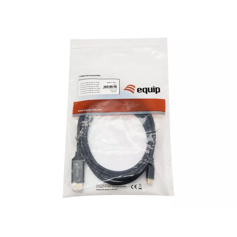 Equip USB-C to HDMI Cable, M/M, 3.0m, 4K/60Hz, 3 m, USB Type-C, HDMI Type A (Standard), Male, Male, Straight