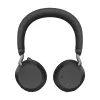 Jabra Evolve2 75 - USB-C UC - Black, Wired & Wireless, Office/Call center, 20 - 20000 Hz, 197 g, Headset, Black