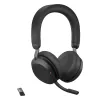Headset Jabra Evolve2 75 USB-A UC with Desk Stand Black