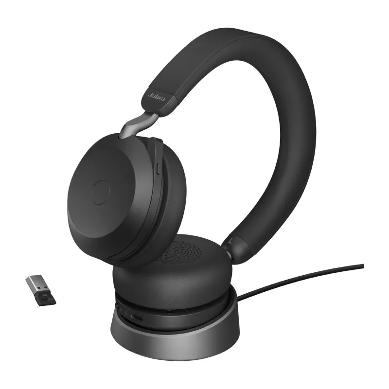 Headset Jabra Evolve2 75 USB-A UC with Desk Stand Black