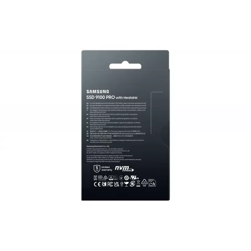 Samsung 9100 PRO Heatsink PCIe® 5.0 NVMe™ M.2 SSD - 1 TB