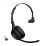 Jabra Evolve2 55 - Link380a MS Mono, Wireless, Office/Call center, 20 - 20000 Hz, 130 g, Headset, Black