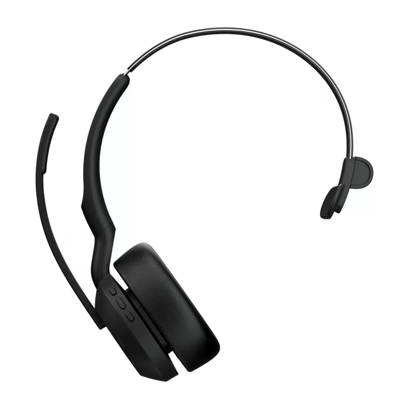 Jabra Evolve2 55 - Link380a MS Mono, Wireless, Office/Call center, 20 - 20000 Hz, 130 g, Headset, Black