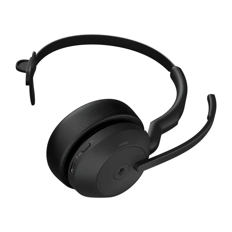 Jabra Evolve2 55 - Link380a MS Mono, Wireless, Office/Call center, 20 - 20000 Hz, 130 g, Headset, Black