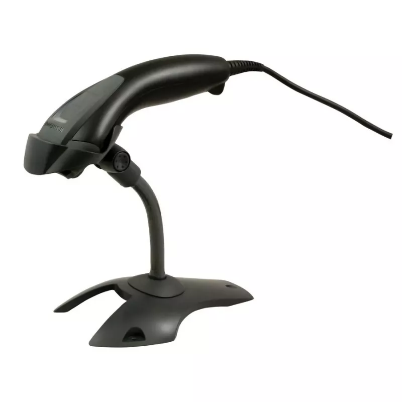 HONEYWELL Barcode Scanner Voyager 1200g USB Kit - Includes Black Scanner 1200g & Rigid Presentation Stand & Coiled USB Type A Cable 3m
